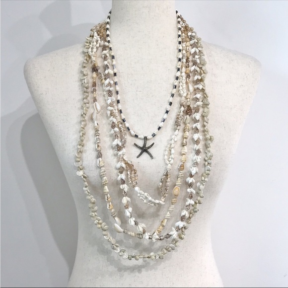 True Vintage Lei Small Conch Cowrie Snail Shell Lay Necklaces Lot Bundle Set 5 - Picture 10 of 14